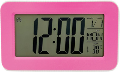 Nxz Digital Digital Pink Clock