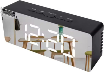 ASSISTARA STORE Digital Silver Clock