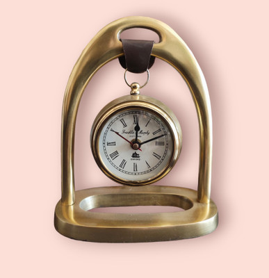 Maharana vintage star Analog Brass Clock