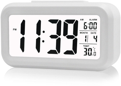 ACE Digital White Clock