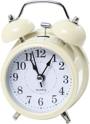 VVG TRADERS Analog Cream Clock