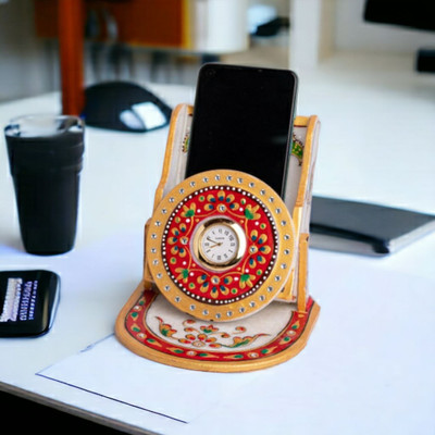 Pooja Creation Analog White Clock