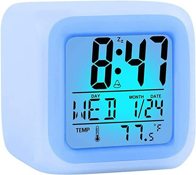 Trio group Digital White Clock
