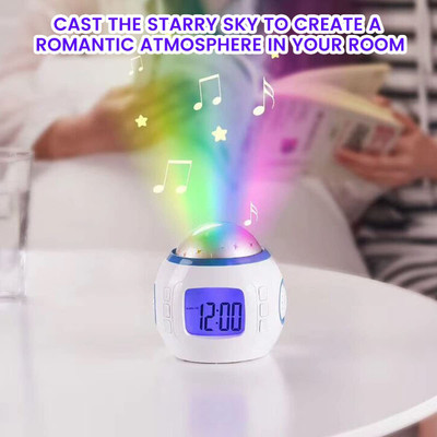 RHONNIUM Digital Multicolor Clock