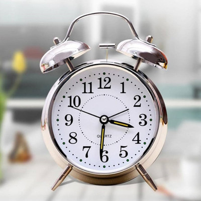 SHIVTRADRE Analog Silver Clock
