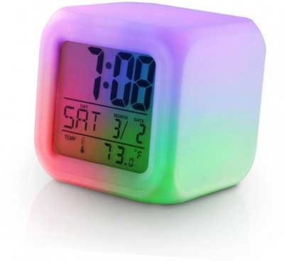 RECTITUDE Digital White Clock