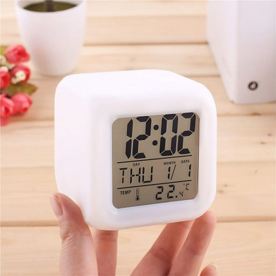 Shifa Enterprises Digital White Clock