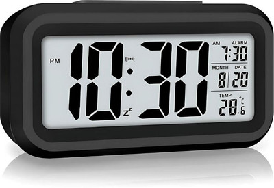 RAAGMANSAA Digital Black Clock