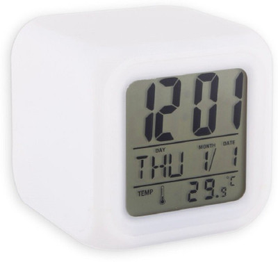 Onmall Digital White Clock