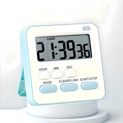 EERAV Digital Light Blue Clock