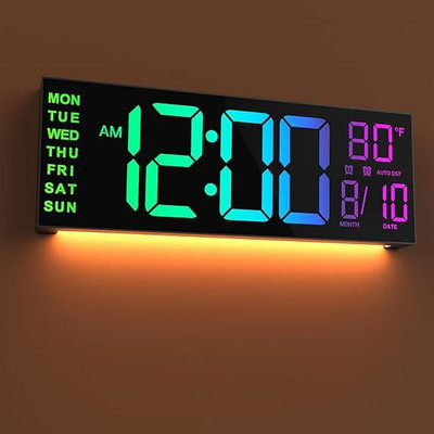 AQUARIUSSTORE Digital Multicolor Clock