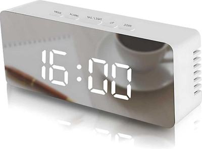 SPARKPLUG Digital White Clock
