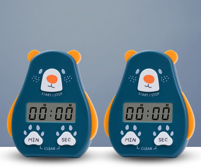 Lellow Digital Navy Blue Clock