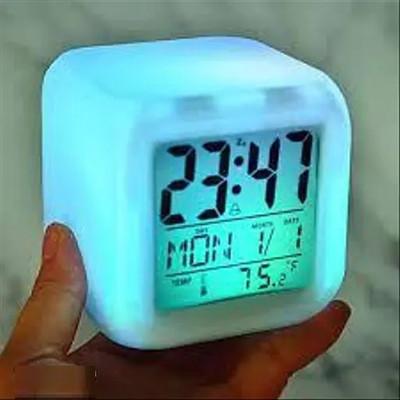 RECTITUDE Digital White Clock