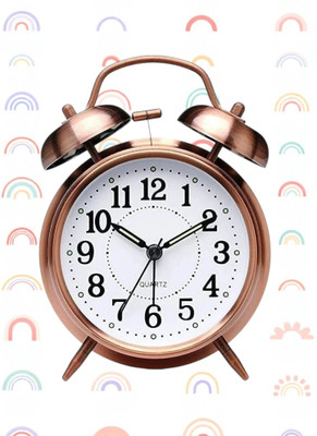 ONEKLIK Analog Silver Clock