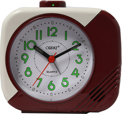 ORPAT Analog Burgandy Clock