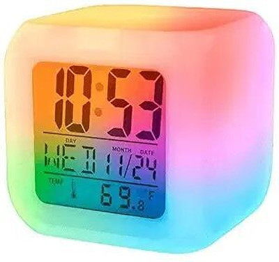 APEXITY Digital White Clock