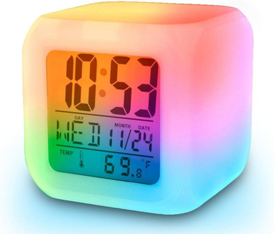 N Gora Digital Multicolor light Clock