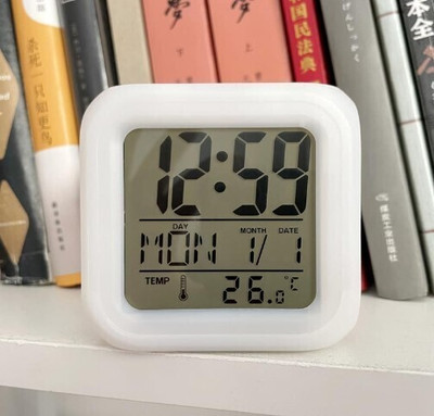 TIMOVE Digital White Clock