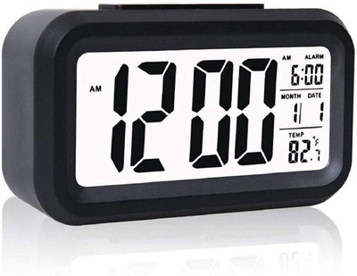VOLTegIC Digital Black Clock