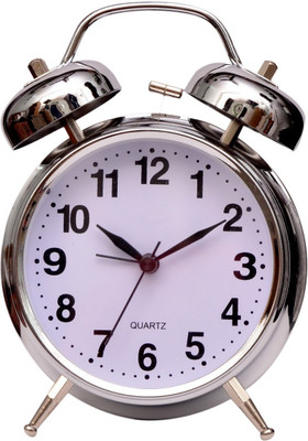 BBD Analog Silver Clock