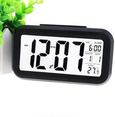 RHONNIUM Digital Black Clock