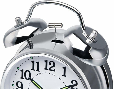 Fitaza Analog Silver Clock
