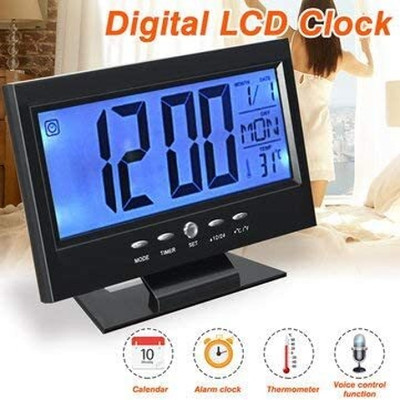 Elecsera Digital Silver Clock