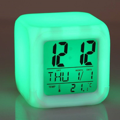 K Dudes Digital Multicolor Clock