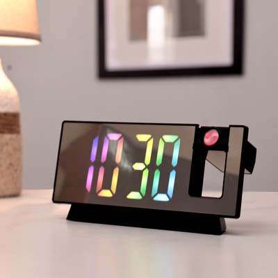 lumia Digital Black Clock