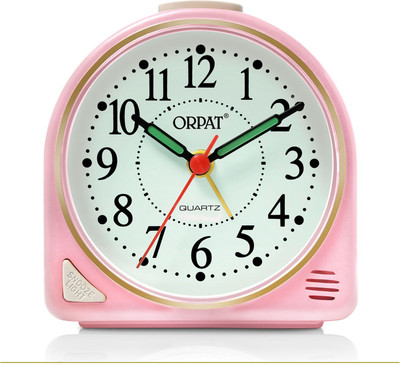 ORPAT Analog Yellow Clock