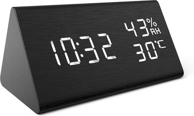 Temix Electric Clock Black Clock