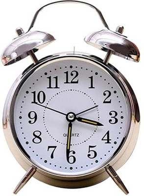 KRUNAL ENTERPRISES Analog Silver Clock