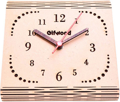 Gifwoods Analog Beige Clock