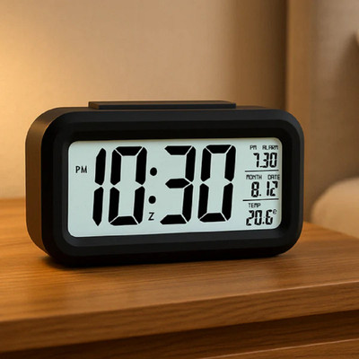 Geerota Digital Black Clock