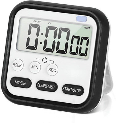 SAREEKART FAB Digital Kitchen Timer Clock & Stopwatch, Magnetic Stand Round Cooking | Baking Clock