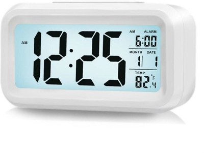 Zahuu Digital White Clock