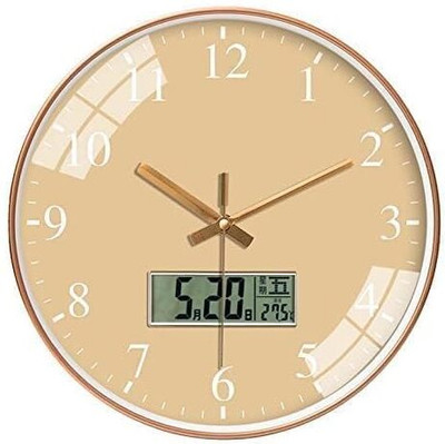 Temix Analog-Digital Beige Clock