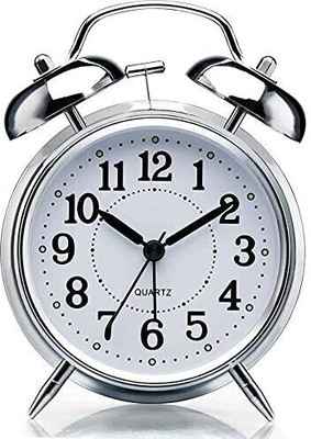 deadly Analog Silver Clock