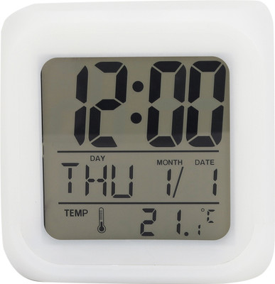 Clothsfab Digital White Clock