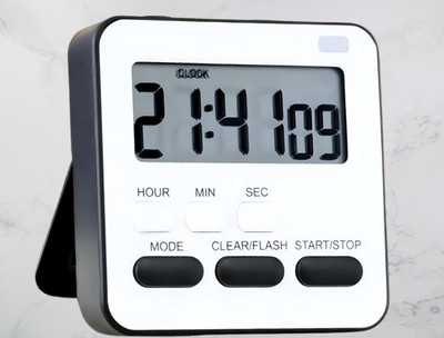 asep Digital White Clock