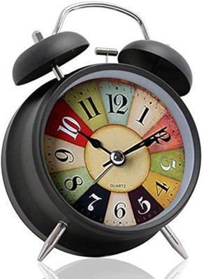 Winskey Analog-Digital Black Clock