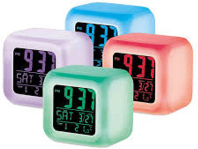 Global Gifts Digital White Clock