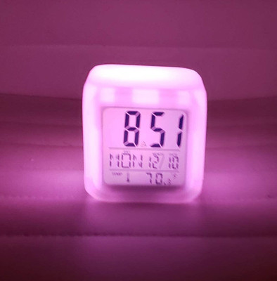 omkarzone Digital White Clock