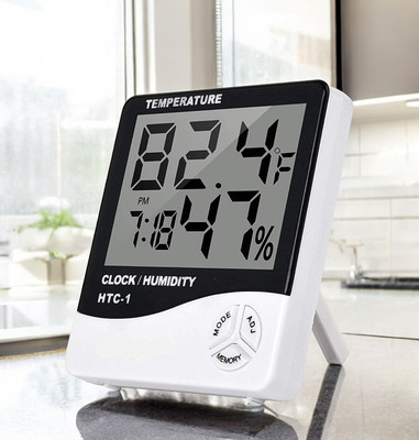 omkarzone Digital White Clock