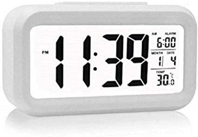 Jynxe Analog-Digital White Clock