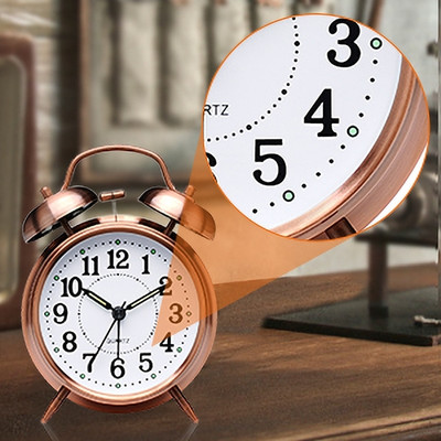 Krunal Enterprise Analog-Digital Copper Color Clock