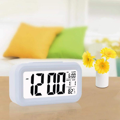 THEGREEKDECOR Digital White Clock