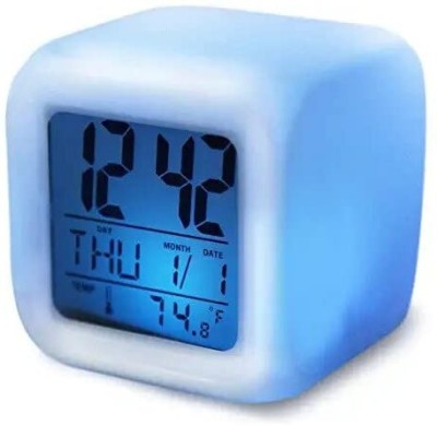 RHONNIUM Digital White Clock