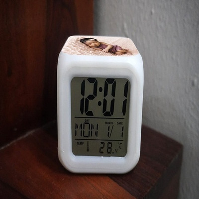 Kraftlik Handicrafts Digital White Clock